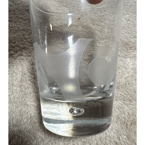 Baileys Branded Etched Clear Glasses Set Of 4 Controlled Bubble - Picture 7 of 10